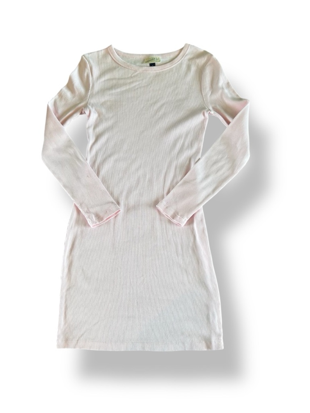 [Universal Thread] Pastel Pink Ribbed Long Sleeve Dress